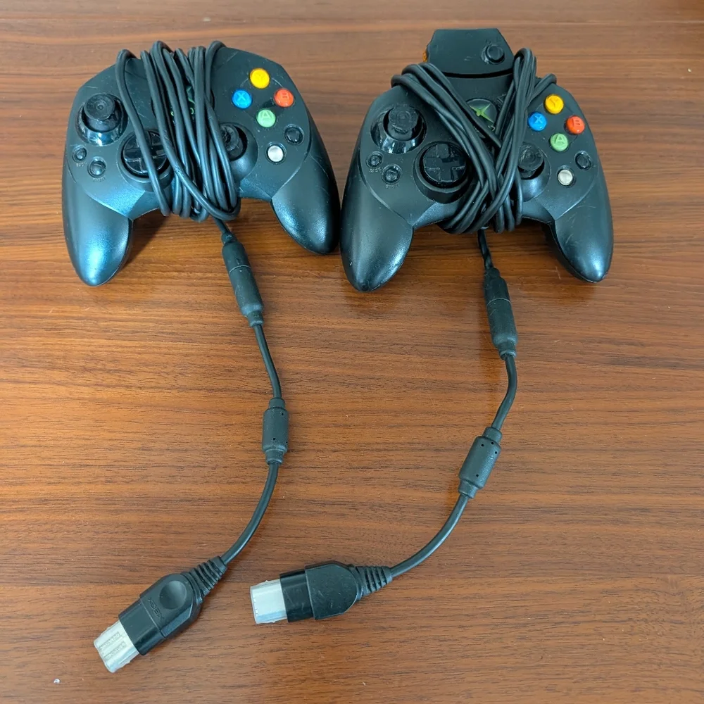 Microsoft Original Xbox Wired Controller S Type Untested Memory Card Comunicator